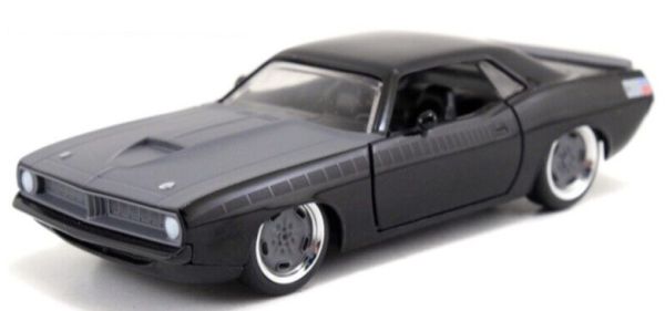 JAD97206 - FAST & FURIOUS coche en negro - PLYMOUTH Barracuda - 1