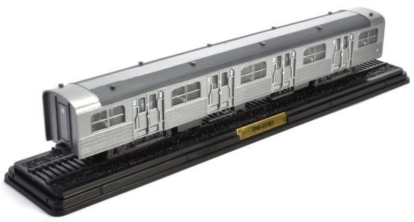 ATL2434008 - Remorque intermédiaire ZBB-25101 seconde classe grise inox pour automotrice Type ZBD-5101 SNCF de la série Les Automotrices des Réseaux Français machine non-fonctionnel - 1