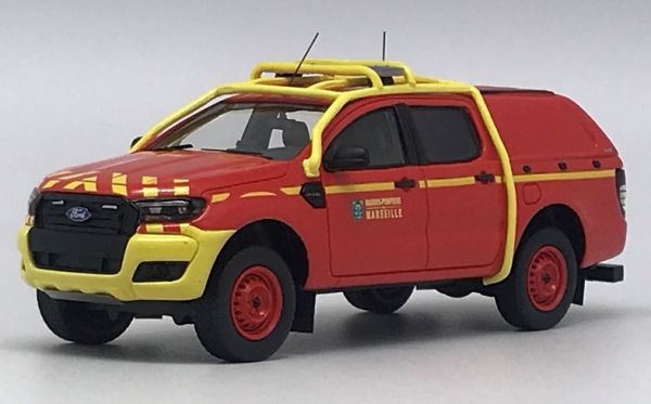 ALARME0065 - FORD RANGER Camión de bomberos de doble cabina TPHR BMPM con calcomanías - 1