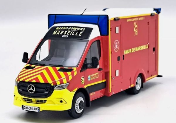 ALERTE0169 - MERCEDES-BENZ Sprinter WAS VSAV Marin pompier de Marseille - Limitado a 300ex. - 1