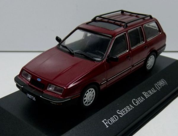 MAGARGAQV24 - FORD Sierra GHIA rural 1988 burdeos con folleto - 1