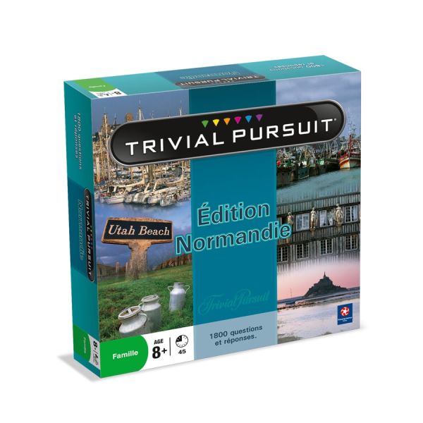 HASB2840 - TRIVIAL PURSUIT Normandy Edition | dados 8 años - 1