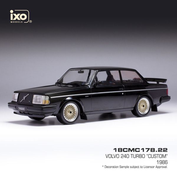 IXO18CMC178.22 - VOLVO 240 Turbo custom 1986 negro - 1