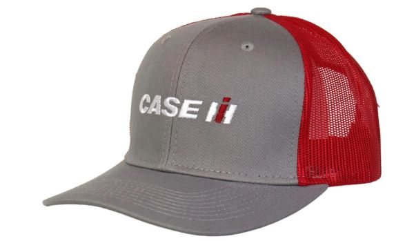 CNH108 - Gorra CASE IH gris con visera roja - 1