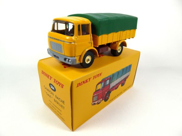 DIN584 - Porta lonas BERLIET GAK 4x2 amarillo y verde – Edición ATLAS - 1