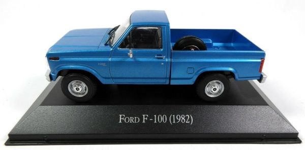 MAGARGAQV15 - FORD F-100 pick-up 1982 azul vendido en blister - 1