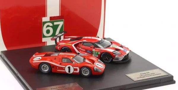 IXO-SP-FGT-43003-SET - FORD GT #67 2019 y FORD GT40 #1 1967 en las 24h de Le Mans - 1