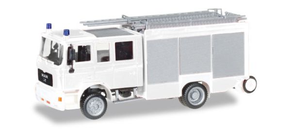 HER012898 - Camión de bomberos MAN 4x2 M2000 HLF 20 blanco en kit - 1