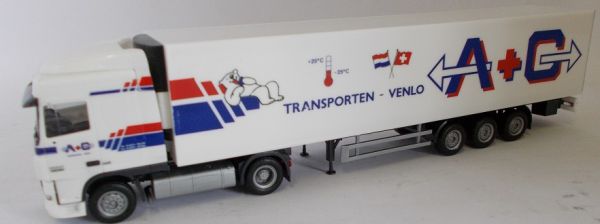 HER1776 - DAF XF 10 SC 4x2 con semirremolque frigorífico 3 Ejes - Transporte A+G - 1