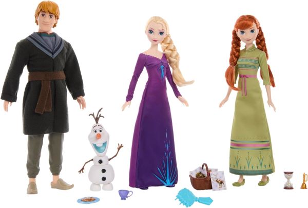 MATHLW59 - 3 Figuritas SNOW QUEEN - Elsa Anna Kristof y Olaf - 1