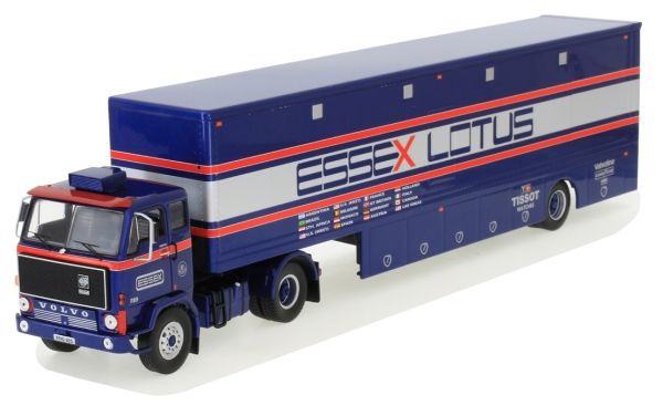 IXOTTR021 - Remolque de transporte de coches de carreras VOLVO F89 4x2 y Team Essex Lotus - 1