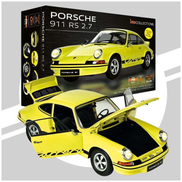 IXC.PRS.YB.FK - PORSCHE 911 Carrera RS 2.7 Amarillo y negro - En KIT 713 piezas - 1