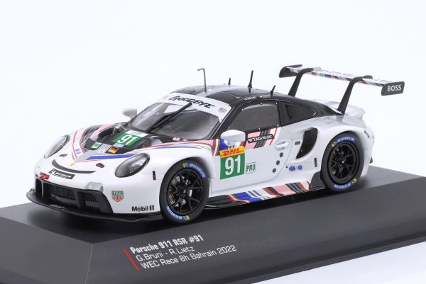 IXO-LEGT43-23008 - PORSCHE 911 RSR N°91 WEC Carrera 8h Bahrain 2022 G.BRUNI / R.LIETZ - 1