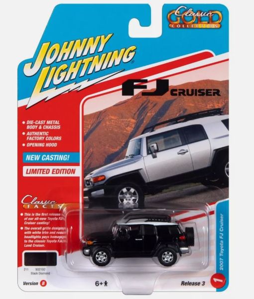 JLCG030B-A - TOYOTA FJ Cruiser 2007 Negro de la serie CLASSIC GOLD en blister - 1