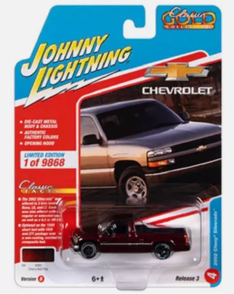 JLCG030B-D - 2002 CHEVROLET Silverado burdeos CLASSIC GOLD en blister - 1