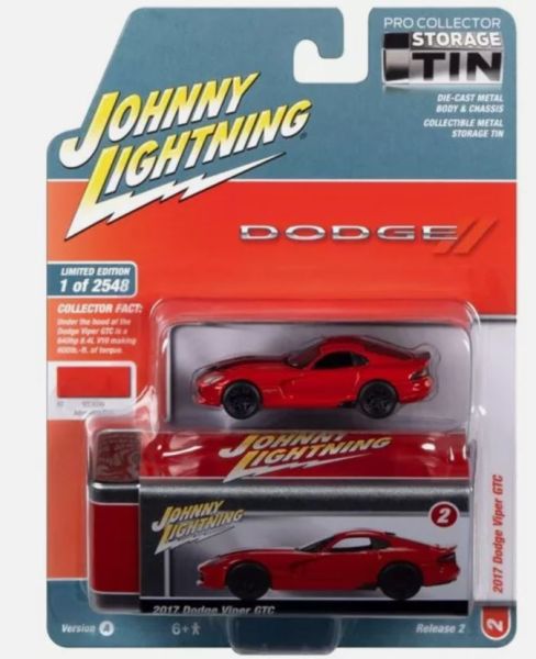 JLCT012-C - DODGE Viper GTC 2017 Rojo de la serie COLLECTOR TINS en blister - 1