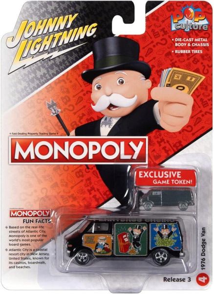 JLPC008-D - DODGE Van 1976 Negro - MONOPOLY - de la gama POP CULTURE 2022 en blister - 1