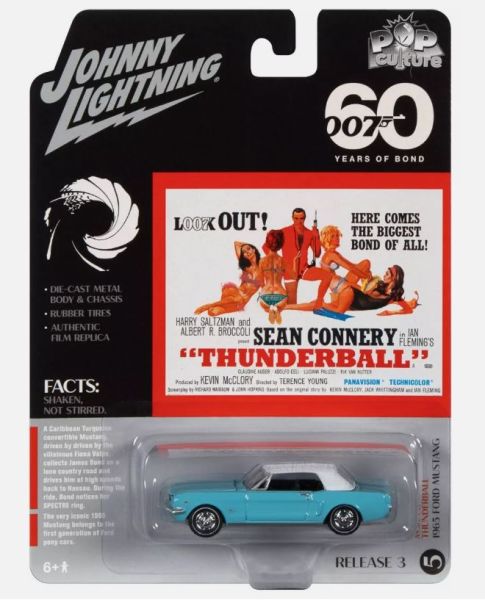 JLPC008-E - FORD Mustang 1965 azul - JAMES BOND 007 - de la gama POP CULTURE 2022 en blister - 1