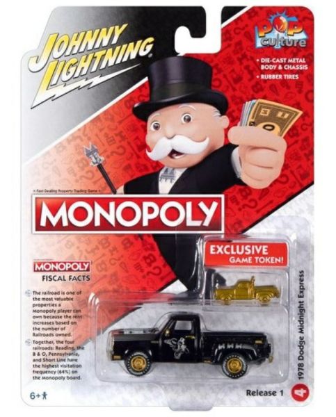 JLPC011-D - DODGE Midnight Express 1978 Negro - MONOPOLY - de la serie POP CULTURE 2023 en blister - 1