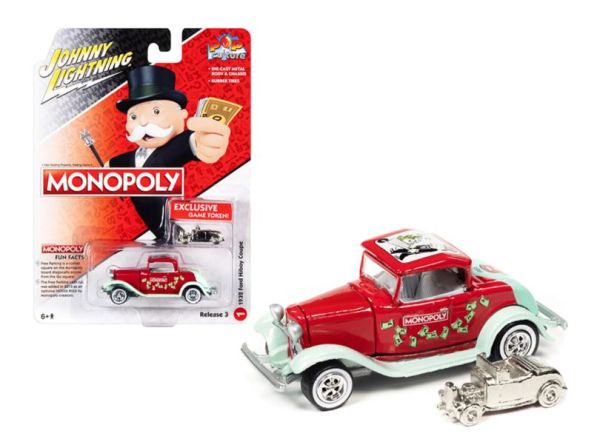 JLSP213 - FORD HI-BOY Coupé 1932 rojo - MONOPOLY en blister - 1