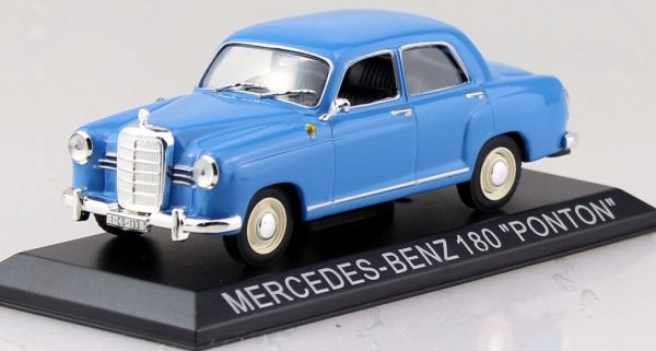 MAGLCMBPONTON - MERCEDES BENZ 180 Ponton berlina 4 puertas 1954 azul vendido en blister - 1