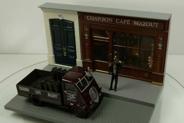 MAGDIOCHARBON - Diorama Charbon-Café-Mazout con PEUGEOT dma portador - 1