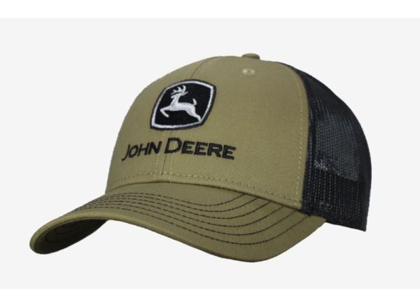 MC13080868OV - Gorra con parte posterior de malla marca JOHN DEERE verde - 1