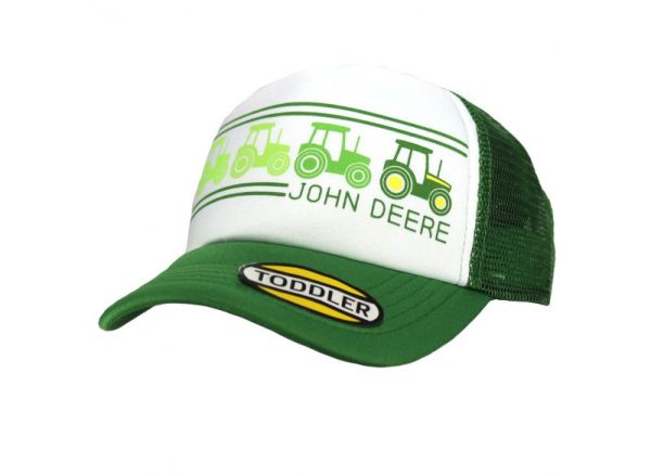 MC53084519GR - Gorra con parte posterior de malla para niños JOHN DEERE verde y blanco - 1