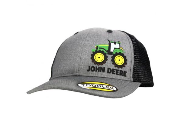 MC53084520CH - Gorra con parte posterior de malla para niños JOHN DEERE gris y negro - 1