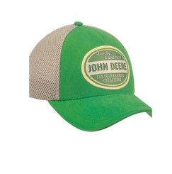 MCL201923011 - Gorra Quality Equipment de malla JOHN DEERE verde y beige - 1