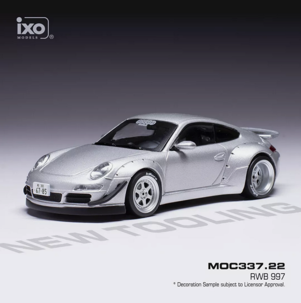 IXOMOC337.22 - PORSCHE RWB 997 gris metalizado 1:43 - 1