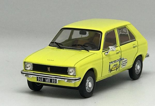 ODE128 - 1972 PEUGEOT 104 amarillo - 3M58 el más corto de 4 puertas - Limitado a 504 unidades. - 1