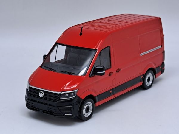 ODE143 - VOLKSWAGEN Crafter L2H2 Rojo con calcomanías de bomberos - Limitado a 504 unidades. - 1