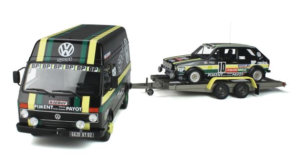 OT353 - VOLKSWAGEN LT35 con Golf GTI MK1 GR.2 #10 Negro y verde J.PANCIATICI - 1