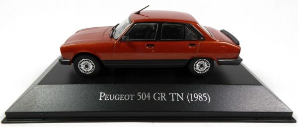 MAGARGAQV10 - PEUGEOT 504 GR TN berlina 4 puertas 1985 naranja metalizado vendido en blister - 1