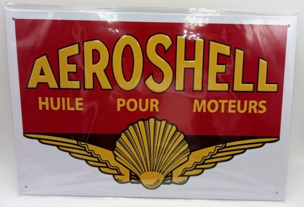 MAGPB222 - Placa de metal AEROSHELL - 20x30 cm - 1