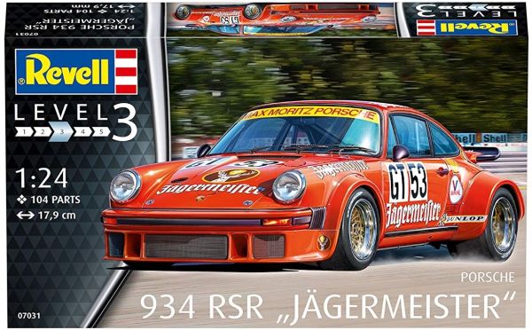 REV07031 - PORSCHE 934 RSR Jagermeister modelo para montar y pintar - 1