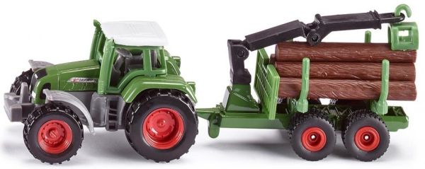 SIK1645 - Tractor FENDT 926 Vario incl. skidder forestal con grúa y 6 troncos - 1