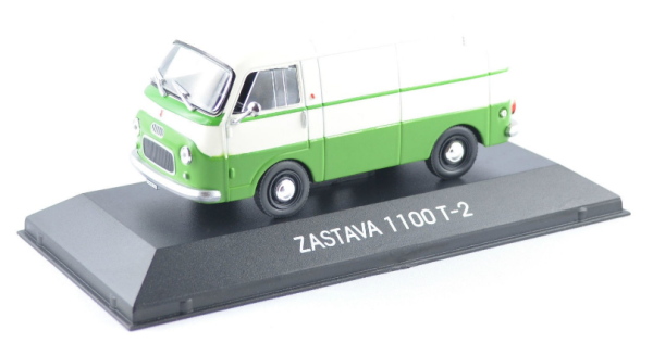 MAGLCZAS1100 - ZASTAVA 1100 T-2 1962 utilitario soviético verde y blanco vendido en blister - 1