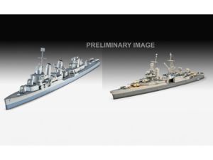 REV05644 - Barco Pacific Warriors - USS Fletcher & USS Indianapolis para montar y pintar