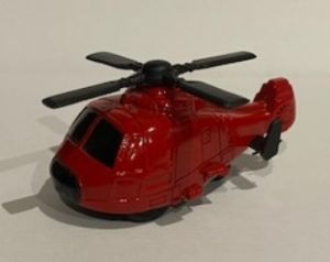 NEW01277D - Helicóptero rojo de fricción