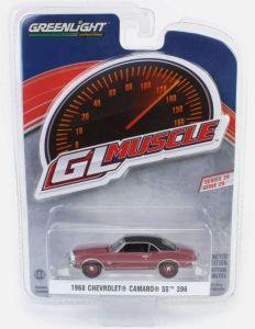 GREEN13360-A - CHEVROLET Camaro S 396 1968 burdeos de la serie GL MUSCLE en blister