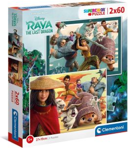 CLE21616 - Puzzle 2x60 piezas DISNEY RAYA