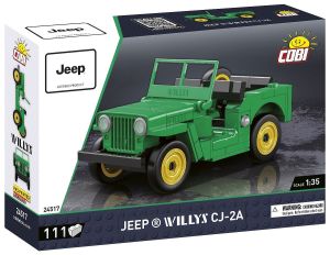 COB24517 - JEEP Willys CJ-2A verde - 111 piezas