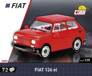 COB24531 - FIAT 126 EL rojo 1994-1999 - 72 piezas