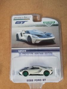 GREEN30344VERT - FORD GT 2022 Prototipo Heritage Edition llantas verdes vendido bajo blister