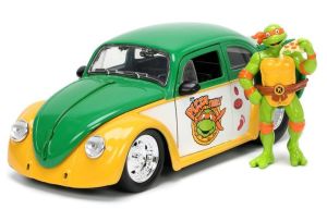 JAD33741 - VOLKSWAGEN Escarabajo Tortugas Ninja con la figura de MICHELANGELO 1959