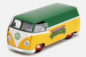 JAD35666 - VOLKSWAGEN Bus 1961 Amarillo y verde - TORTUES NINJA