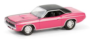 GREEN37310-D - PLYMOUTH Cuda 1970 Rosa de la gama BARRETT JACKSON en blister