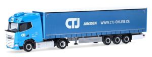 HER318495 - DAF XG 4x2 con remolque de lona 3 ejes CTJ - JANSSEN